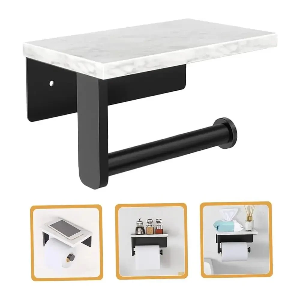 Toilet Paper Holder Stand‎ Elegant Stainless Steel Wall-Mounted